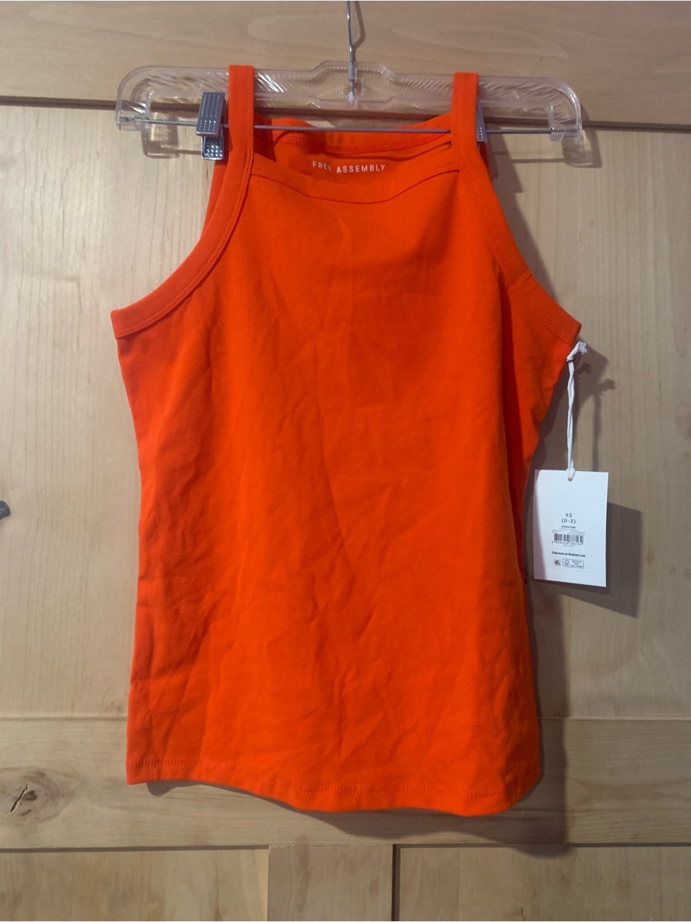 Women’s Full Assembly Bright Orange Apron Tank Top